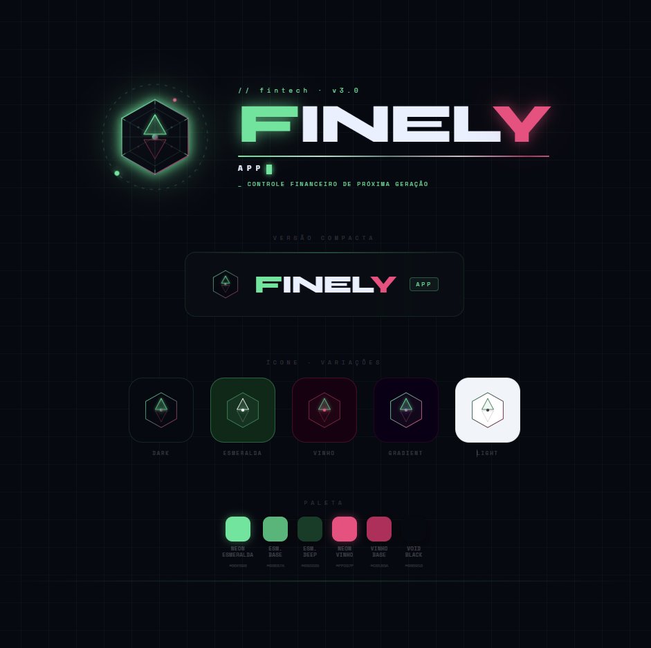 Finely App — aplicações e tipografia